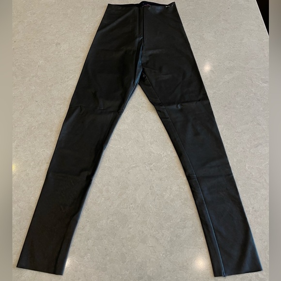 COMMANDO Control Top Faux Leather Leggings black Size M - Picture 10 of 12